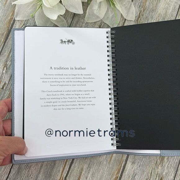 Coach Notebook In Sketch Signature Canvas & Smooth Leather Bag - Picture 5 of 6